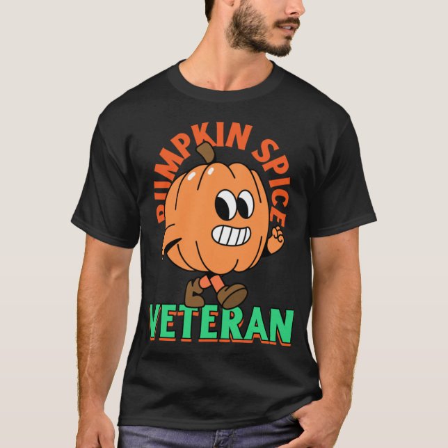 Pumpkin Spice Veteran Cute T shirt Design Funny Pu (Front)
