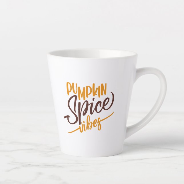 Pumpkin Spice Vibes Latte Mug (Right)