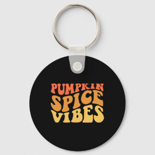 Pumpkin Spice Vibes Retro Autumn Vibes 1  Key Ring