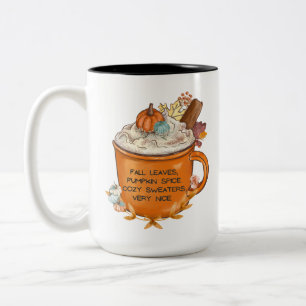 Pumpkin Spice Vibes Two-Tone Coffee Mug