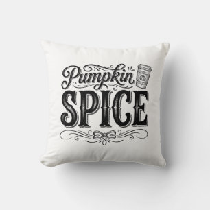 Pumpkin Spice Vintage Coffee Fall Shirt Design_1 Cushion