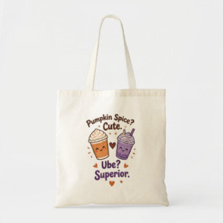 Pumpkin Spice VS Ube Tote Bag