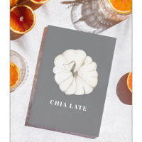Pumpkin Spice Watercolor Pumpkin| White & Grey
