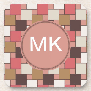 Pumpkin Spice Weave Pattern Coaster