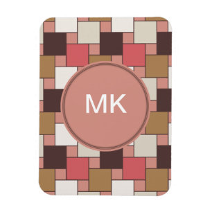 Pumpkin Spice Weave Pattern Magnet