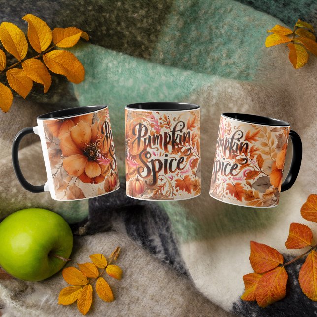 Pumpkin Spice Whimsical Thanksgiving Mug (Creator Uploaded)