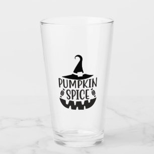 Pumpkin Spice with a Jack-O-Lantern Witch Glass