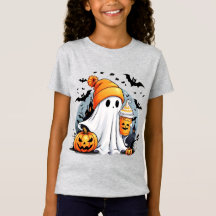 Pumpkin-Spiced Cosy Spectre Girl's T-Shirt