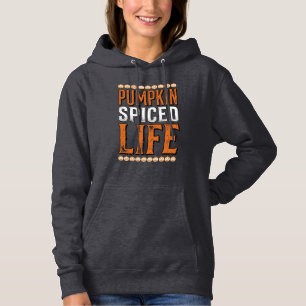 Pumpkin Spiced Life Vintage Halloween Typography D Hoodie