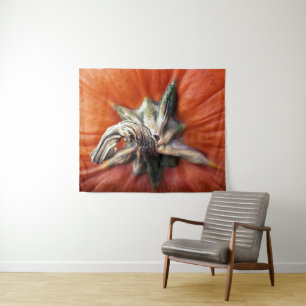 Pumpkin Spiral  Tapestry