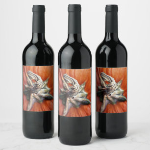 Pumpkin Spiral Wine Label