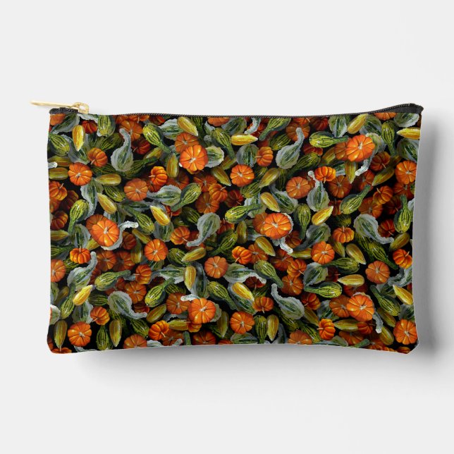 Pumpkin, Squash Autumn Harvest Accessory Bag (Front)