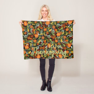 Pumpkin, Squash Autumn Harvest Blanket