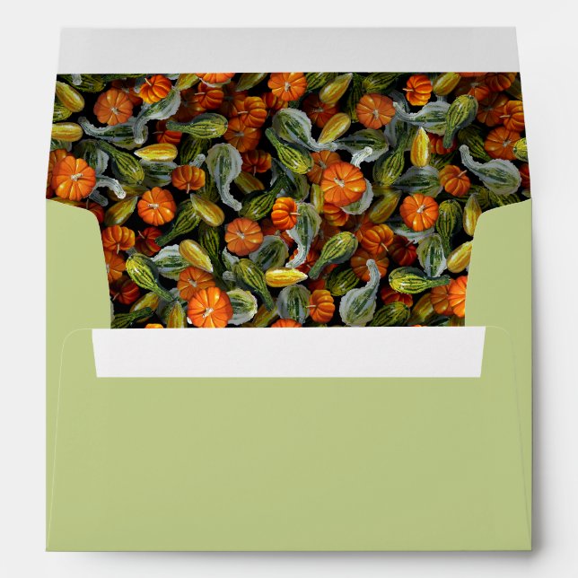 Pumpkin, Squash Autumn Harvest Envelope (Back (Bottom))
