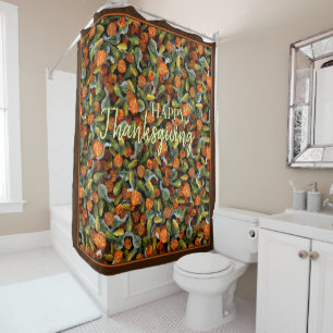 Pumpkin, Squash Autumn Harvest Shower Curtain