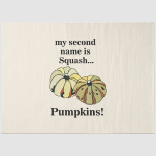 Pumpkin Squash Funny Pumpkins Tissue Paper