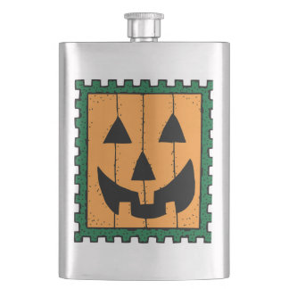 Pumpkin Stamp Hip Flask
