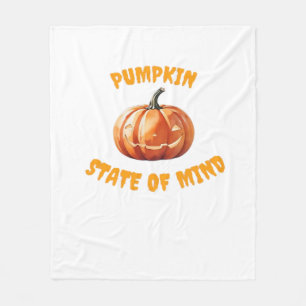 Pumpkin State of Mind - Halloween Oversized T-Shir Fleece Blanket