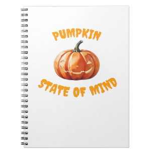 Pumpkin State of Mind - Halloween Oversized T-Shir Notebook
