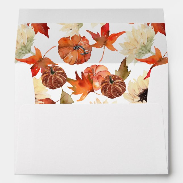 Pumpkin & Sunflower 2 Envelope (Back (Bottom))