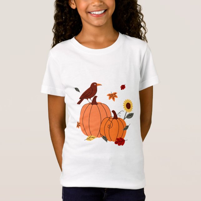 Pumpkin, Sunflower, Craw T-Shirt (Front)