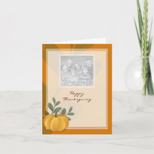Pumpkin Thanksgiving Day Greeting Cards