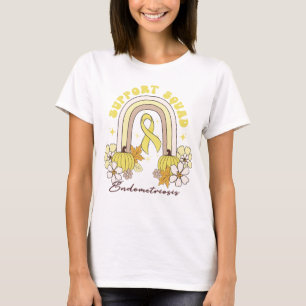 pumpkin Thanksgiving endometriosis Awareness T-Shirt