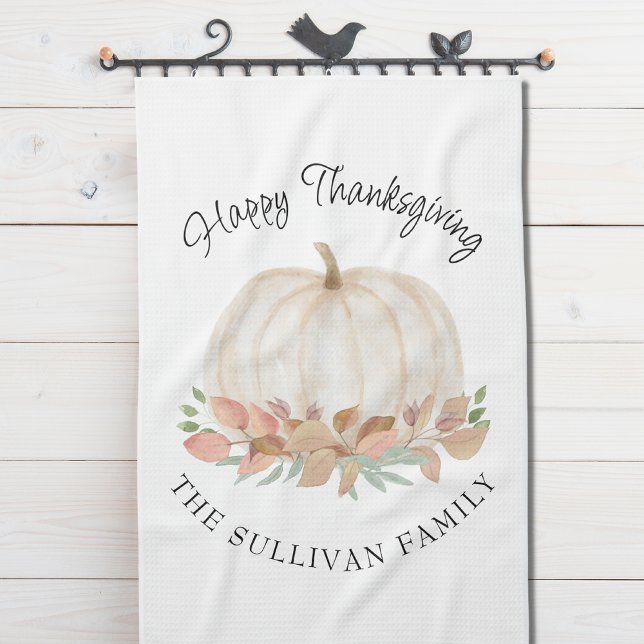 Pumpkin Thanksgiving  Tea Towel (Creator Uploaded)
