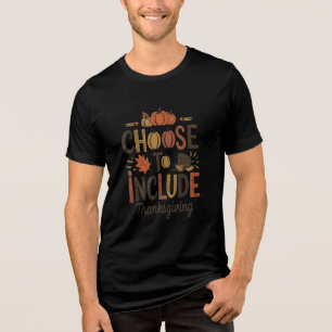 Pumpkin-Themed Thanksgiving: Choose to Include Tri-Blend Shirt