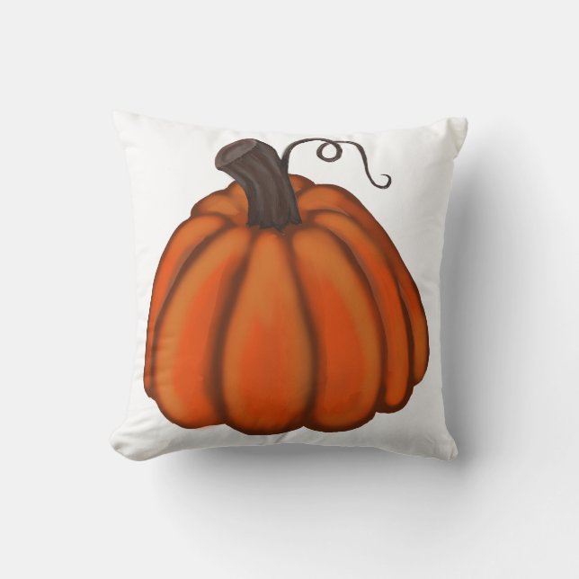 Pumpkin throw pillow (Front)