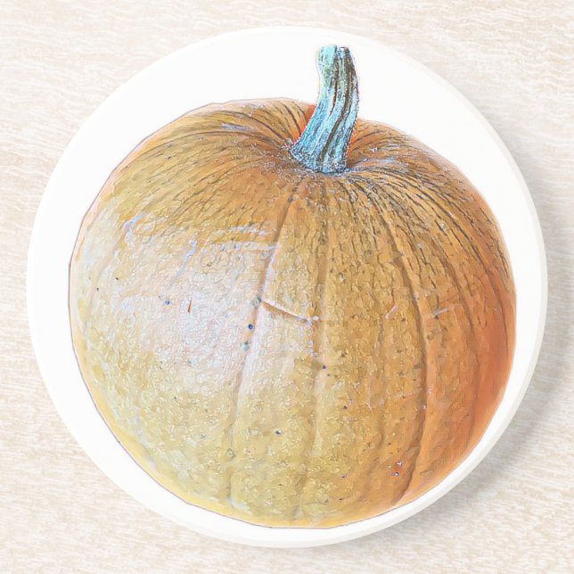 Pumpkin Tile Coaster (Front)
