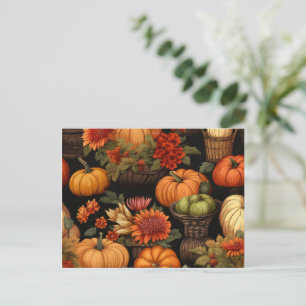 Pumpkin Time, Colours of Autumn, Postcard