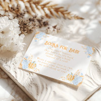 Pumpkin Toile Crest Elegant Boy Baby Shower