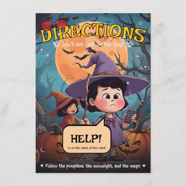 Pumpkin Trail Directions Card (Front)
