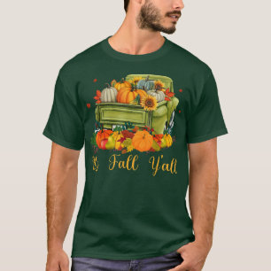 Pumpkin Truck Autumn Hello Fall Thanksgiving It's T-Shirt
