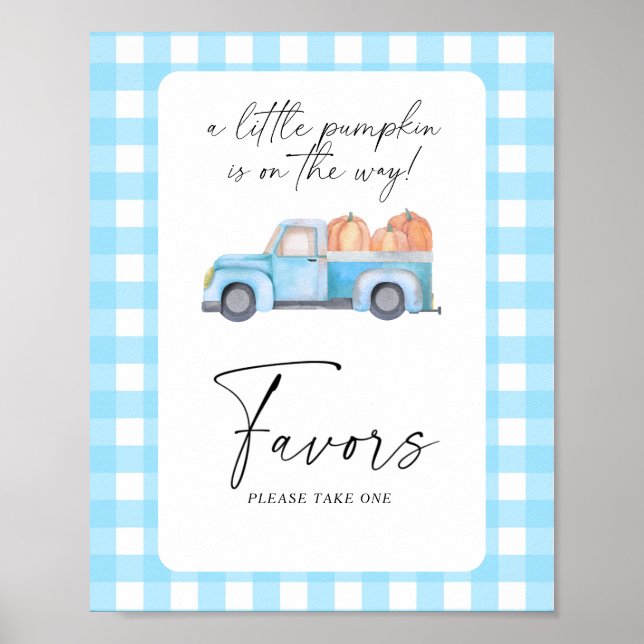 Pumpkin truck - Favours Poster (Front)