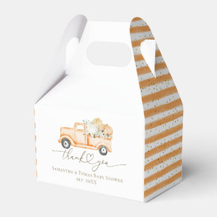 Pumpkin Truck Modern Fall Baby Shower Favour Box