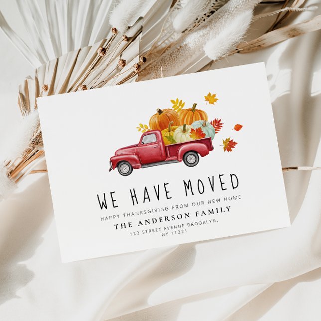 pumpkin truck thanksgiving moving announcement (Creator Uploaded)