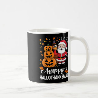 Pumpkin Turkey Santa Squad Happy Hallothanksmas Th Coffee Mug