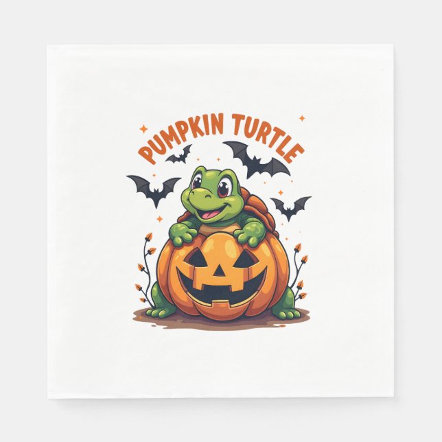 Pumpkin Turtle Napkin (Front)