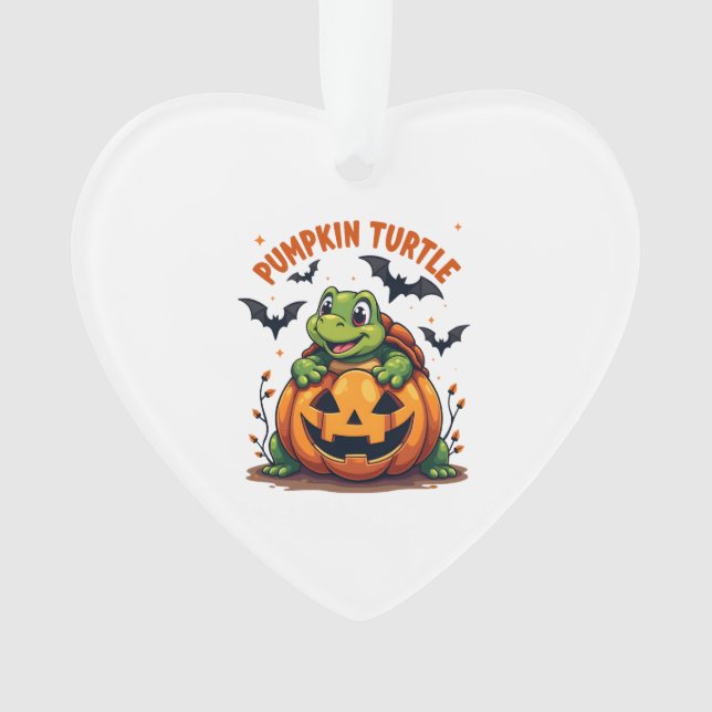 Pumpkin Turtle Ornament (Front)