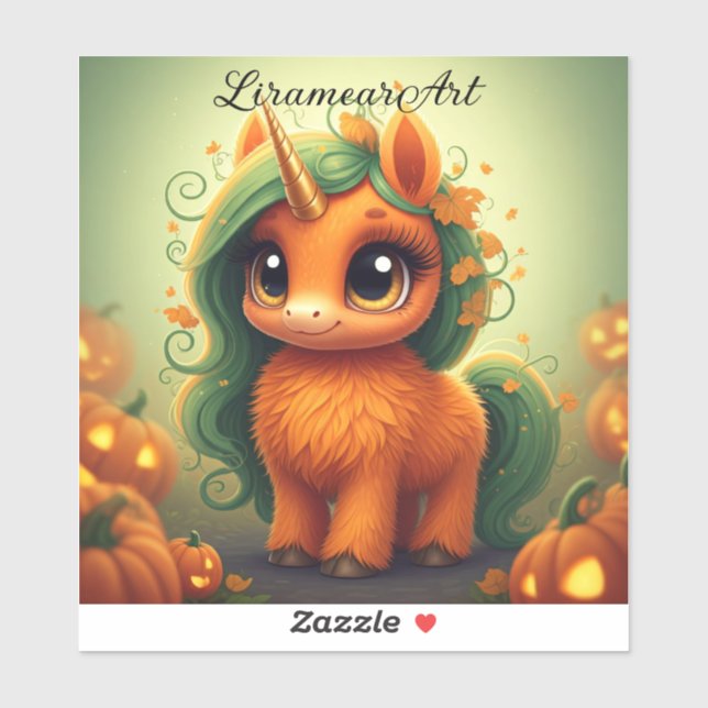 Pumpkin Unicorn  (Sheet)