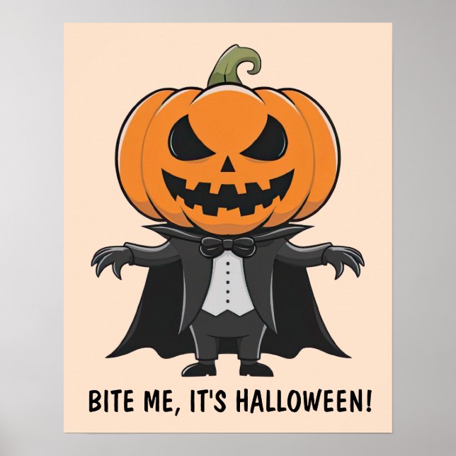 Pumpkin Vampire Poster (Front)