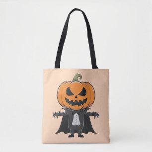 Pumpkin Vampire Tote Bag