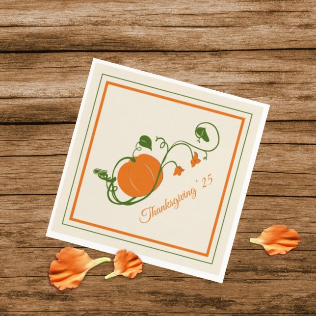 Pumpkin Vines Napkin (Creator Uploaded)