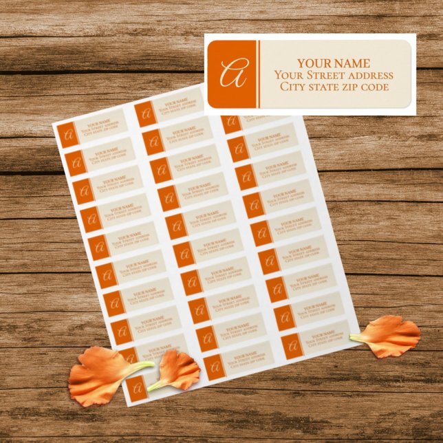 Pumpkin Vines Return Address Label (Creator Uploaded)