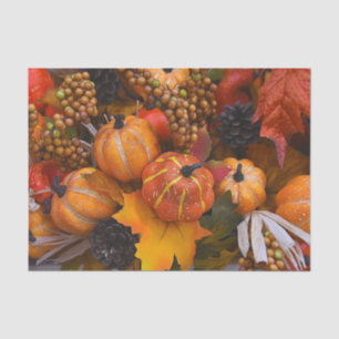 Pumpkin Vintage Antique Orange Fall Oil Paint Art Tissue Paper
