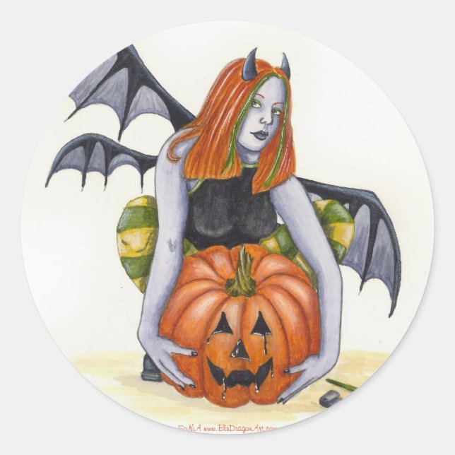 Pumpkin Watcher Sticker (Front)