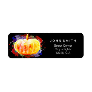 Pumpkin Watercolor Halloween Baby Shower