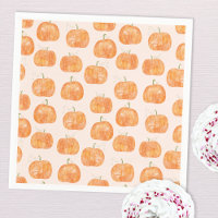 Pumpkin Watercolor Pattern